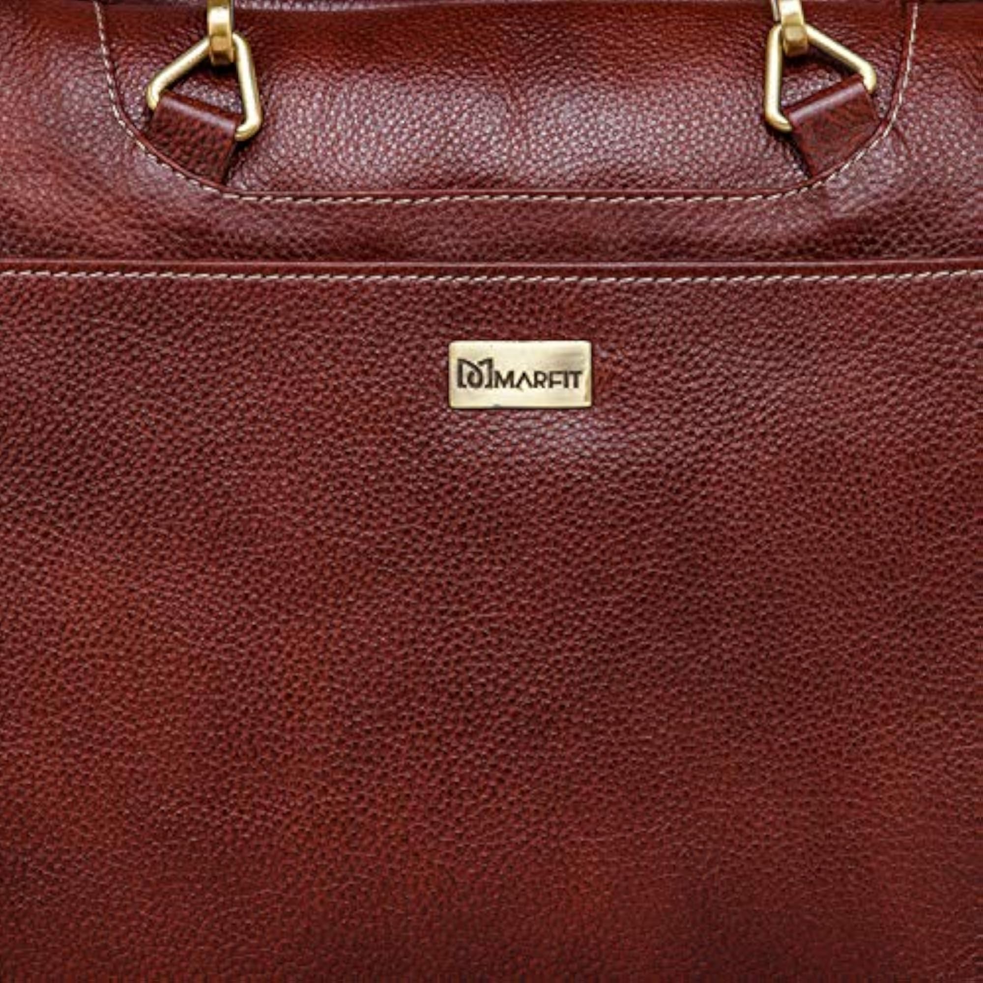Women's Genuine Leather Messenger Bag in Brown